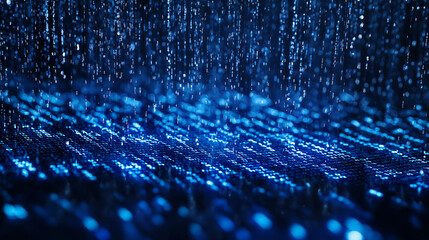 A blue background with a lot of dots and lines