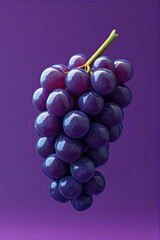 Wall Mural - bunch of grapes on the vine