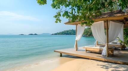 Beachfront Massage Pavilion Offering Tranquil Relaxation by the Sea