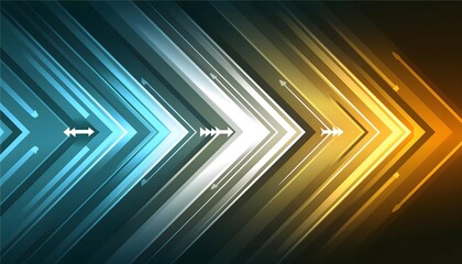 Wall Mural - dynamic abstract background with directional arrows