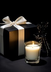 Canvas Print - Shopping paper bag candle.