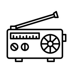 Sticker - Radio line icon