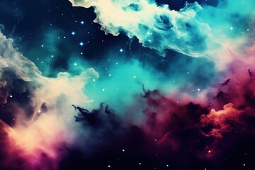Wall Mural - purple and brown colors nebula space backgrounds.