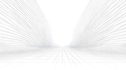 Wall Mural - Sleek Minimalist Grid of Intersecting Digital Lines Abstract Background