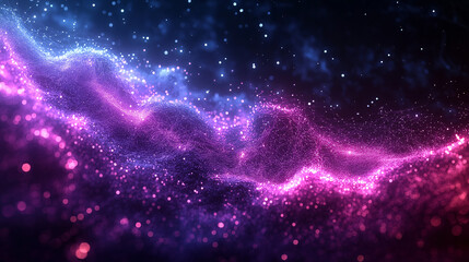 a purple and blue galaxy with a purple line in the middle