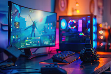 remote video game developer coding, testing gameplay features, communicating with the development te