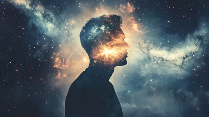 illustration of a parallel universe. parallel universe. illustration