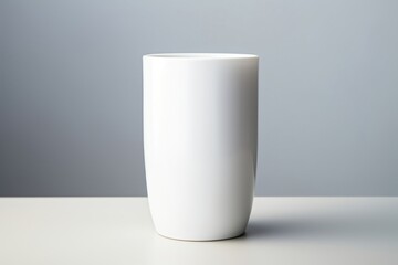 Poster - Tumbler porcelain white vase.