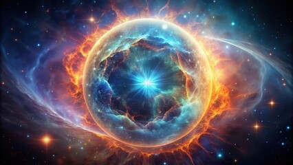 Wall Mural - A stunning, ethereal image of a planetary nebula showcasing cosmic elegance , celestial, universe, stars