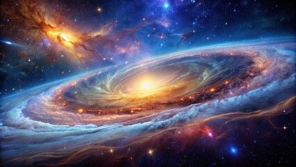 Wall Mural - Mesmerizing astrophotography of cosmic light waves exploring nebula art in the vast expanse of space, cosmic, light waves