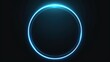 © vuang - Bright blue neon circle