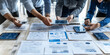 © killykoon - Brainstorming, meeting, team collaboration background scene.