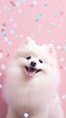 Poster - American eskimo dog animal canine mammal.