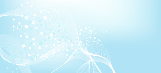 Wall Mural - molecular structure dna, atom, neurons. science concept for your design. connected lines with dots. 