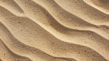 Poster - Sea beach sand with gentle wave patterns