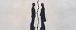 © JP STUDIO LAB - A couple s shadows separated on the pavement by a crack, distance, fractured relationship