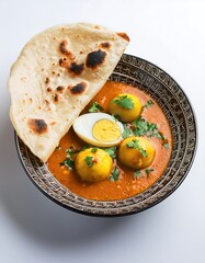 Wall Mural - Indian Egg Curry with Roti