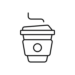 Wall Mural - Coffee Cup vector icon stock illustration