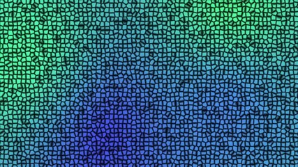 Wall Mural - abstract green blue squiggle cells 4k loop features blue, aqua, and green color gradients shifting s
