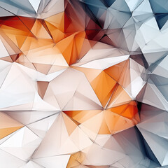 abstract geometric pattern texture orange blue triangles shapes design background digital art low poly artistic modern vibrant crystal light colorful smooth surface 3d 