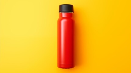 sport bottle for water on isolated background. Stainless Steel Vacuum Insulated thermos Bottle