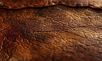 Canvas Print - Aged leather texture with natural wear,  hyperrealistic  Video