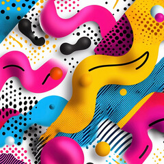 abstract colorful pattern design texture shapes modern creative background digital playful vibrant graphic artistic visuals dynamic bright illustration fun fluid waves 