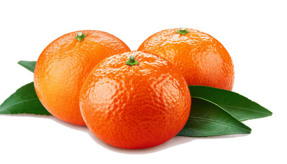 Wall Mural - mandarin, tangerine, isolated on white background, full depth of field
