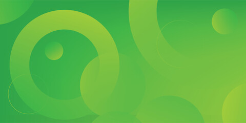 Wall Mural - abstract green background with circles. dynamic shapes composition. eps10 vector