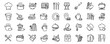 © 123levit - Kitchen icons. Kitchen icons set. Linear icons.