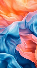 Wall Mural - Colorful swirling flames and smoke blend together in a mesmerizing abstract pattern