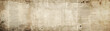 © LiliGraphie - Aged paper overlay. Old paper background banner with unreadable text and worn destressed texture