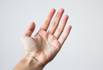 Negative Space A close up of a person's empty hand highlighting