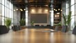 © CinimaticWorks - blurred background of a modern office meeting room showcasing a professional business setting perfect for executive boardroom discussions, team collaboration, and corporate communication