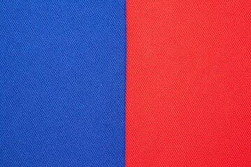Blue and red sports clothing fabric football shirt jersey texture