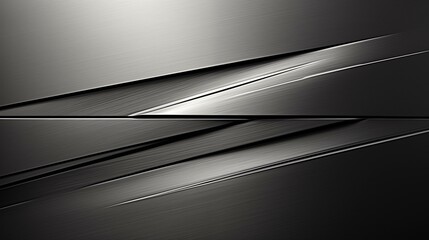 Canvas Print - a black and white image of a metal strip with a silver sheen