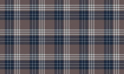 plaid fabric pattern, brown, navy, gray, seamless for textile and design clothes skirt pants apron t