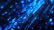 © Popelniushka - Futuristic Neon Glow. Modern Technology Abstract Blue Light Motion Design