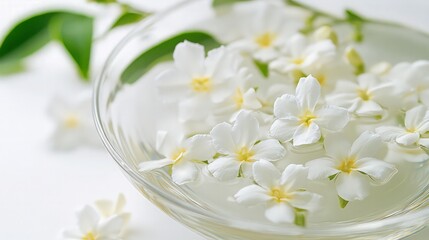 Wall Mural - White Flowers in a Bowl of Water