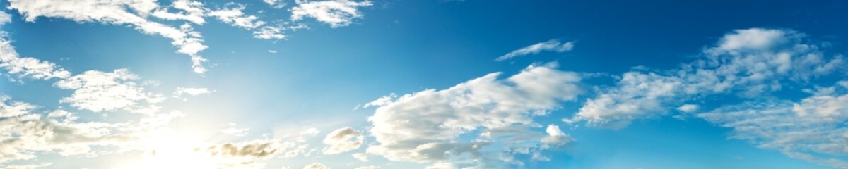 Wall Mural - Panoramic sky on a sunny day.