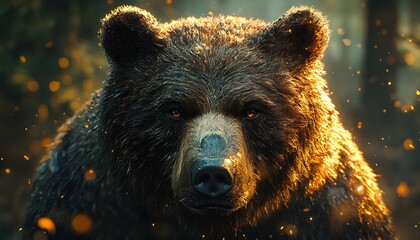 brown bear portrait