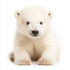 Sticker - Polar Bear Cub Isolated