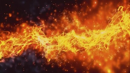 Wall Mural - Fire Particle Animation