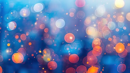 Wall Mural - colorful bokeh light background