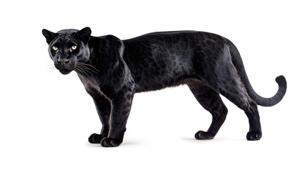 Black Panther isolated on a white