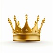 © artemstepanov - Crown icon, king symbol, 3d realistic princess sign, queen, royal emblem, royalty, crown isolated