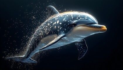 Wall Mural - dolphin jumping out of water