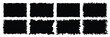 © Graphic design 125 - Set of Paper torn, jagged edge rectangle shape. Rough edge rectangle frame. Vector Illustration.