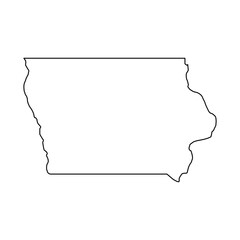 Iowa Outline Map