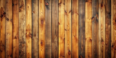 Poster - Retro style wooden texture with vertical planks for wall, floor, or other surfaces